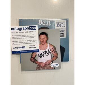Macklemore Signed Autographed CD Ben ACOA Autographed COA Authenticated #4